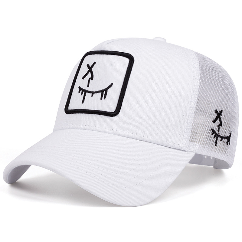 🔥Jusqu'à épuisement des stocks, profitez de 50 % de réduction !🎉Casquette de baseball unisexe style streetwear avec motif smiley