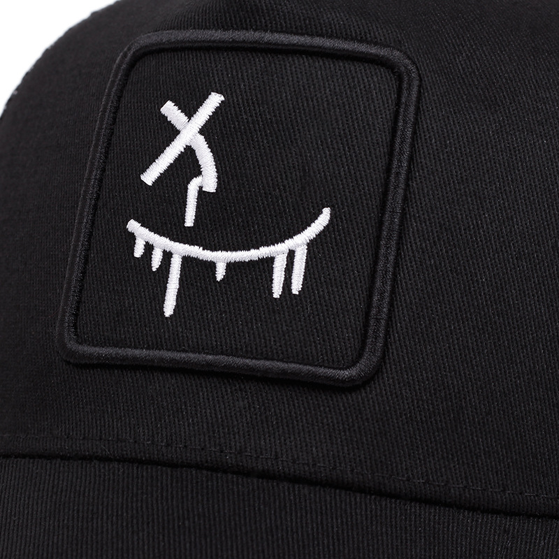 🔥Jusqu'à épuisement des stocks, profitez de 50 % de réduction !🎉Casquette de baseball unisexe style streetwear avec motif smiley