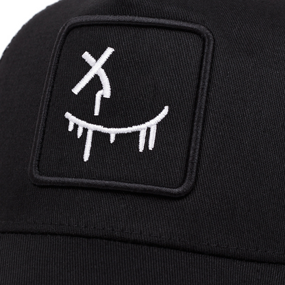 🔥Jusqu'à épuisement des stocks, profitez de 50 % de réduction !🎉Casquette de baseball unisexe style streetwear avec motif smiley