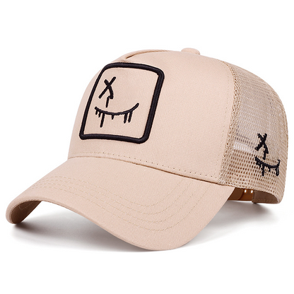 🔥Jusqu'à épuisement des stocks, profitez de 50 % de réduction !🎉Casquette de baseball unisexe style streetwear avec motif smiley