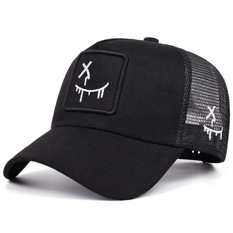 🔥Jusqu'à épuisement des stocks, profitez de 50 % de réduction !🎉Casquette de baseball unisexe style streetwear avec motif smiley
