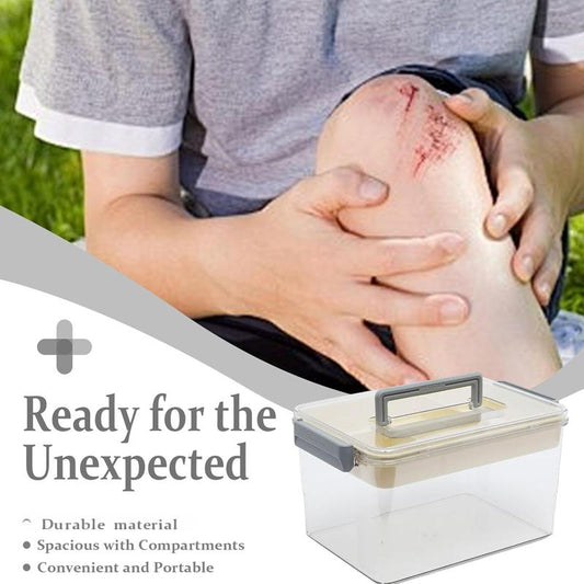 💊🔥 50 % DE RÉDUCTION – Boîte de rangement pour médicaments à plusieurs niveaux avec poignée | Empilable, portable, grande capacité, couvercles transparents pour un accès facile ✨