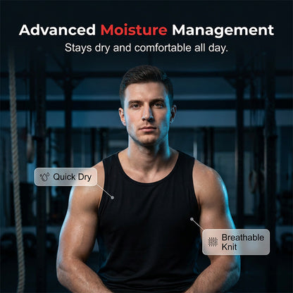 💪🔥 50 % de réduction – Débardeur homme coupe athlétique | Respirant, séchage rapide, coupe musclée idéale pour la salle de sport et la course à pied 🏋️‍♂️🏃