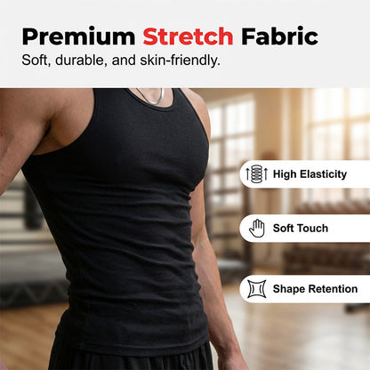💪🔥 50 % de réduction – Débardeur homme coupe athlétique | Respirant, séchage rapide, coupe musclée idéale pour la salle de sport et la course à pied 🏋️‍♂️🏃
