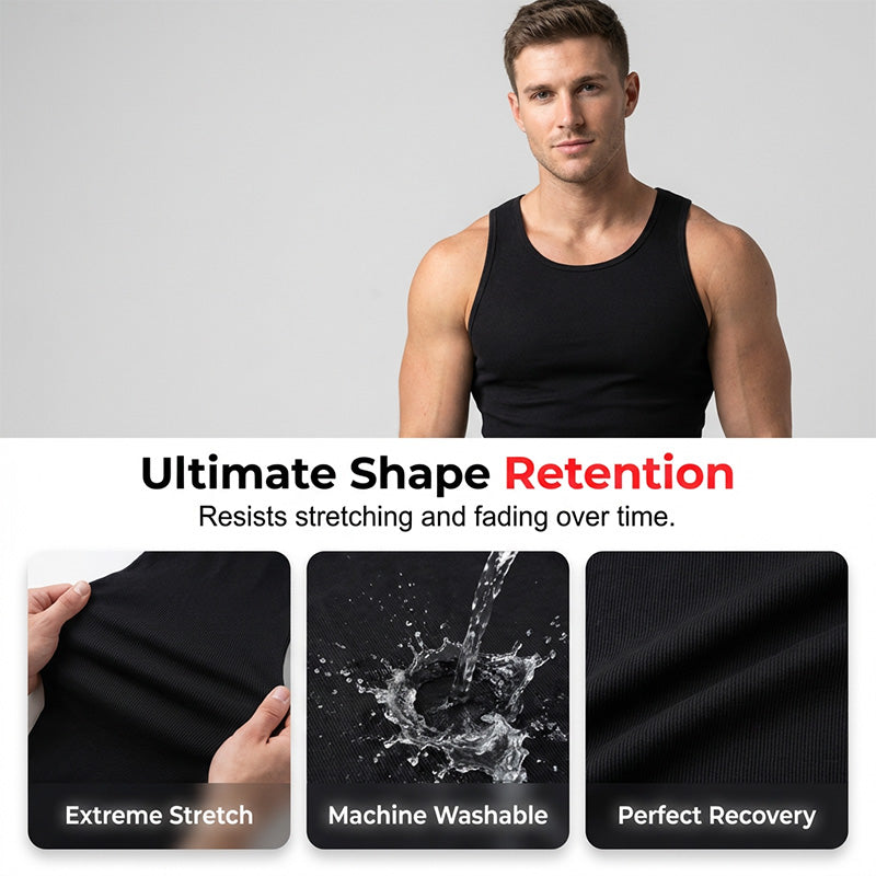 💪🔥 50 % de réduction – Débardeur homme coupe athlétique | Respirant, séchage rapide, coupe musclée idéale pour la salle de sport et la course à pied 🏋️‍♂️🏃