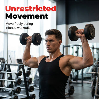 💪🔥 50 % de réduction – Débardeur homme coupe athlétique | Respirant, séchage rapide, coupe musclée idéale pour la salle de sport et la course à pied 🏋️‍♂️🏃