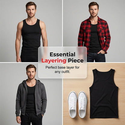 💪🔥 50 % de réduction – Débardeur homme coupe athlétique | Respirant, séchage rapide, coupe musclée idéale pour la salle de sport et la course à pied 🏋️‍♂️🏃