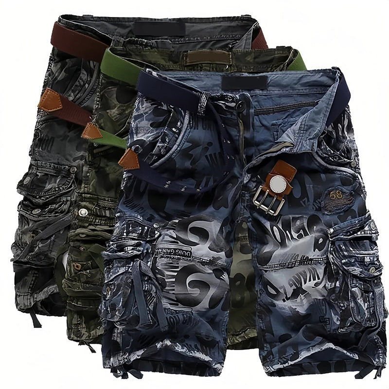👖 PROMO FLASH : -50% ! 🔥 Short Cargo Homme Classique – Tissu Résistant, Multiples Poches & Fermeture Éclair Fluide 💪