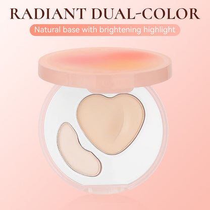✨💄 50 % DE RÉDUCTION – Poudre visage bicolore longue tenue | Fixe et sculpte en un seul geste, fini mat, tenue 12 h 🌟