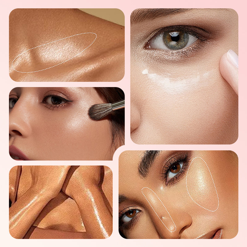✨💄 50 % DE RÉDUCTION – Poudre visage bicolore longue tenue | Fixe et sculpte en un seul geste, fini mat, tenue 12 h 🌟