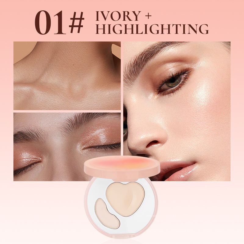 ✨💄 50 % DE RÉDUCTION – Poudre visage bicolore longue tenue | Fixe et sculpte en un seul geste, fini mat, tenue 12 h 🌟