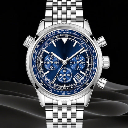 🎁🔥 50 % de réduction – Montre business multifonctionnelle classique pour homme | Nouveauté, chronographe, affichage de la date, étanche – Cadeau idéal ⌚💼