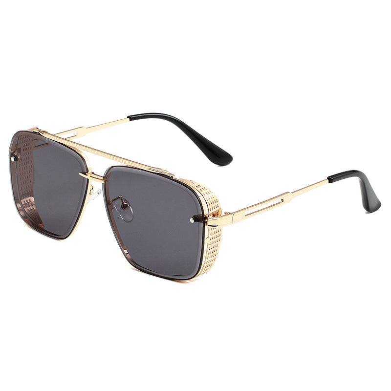 🕶️🔥 50 % DE RÉDUCTION – Lunettes de soleil homme rétro à double pont et monture en métal | Style aviateur classique, alliage résistant, protection UV400, look intemporel ✨
