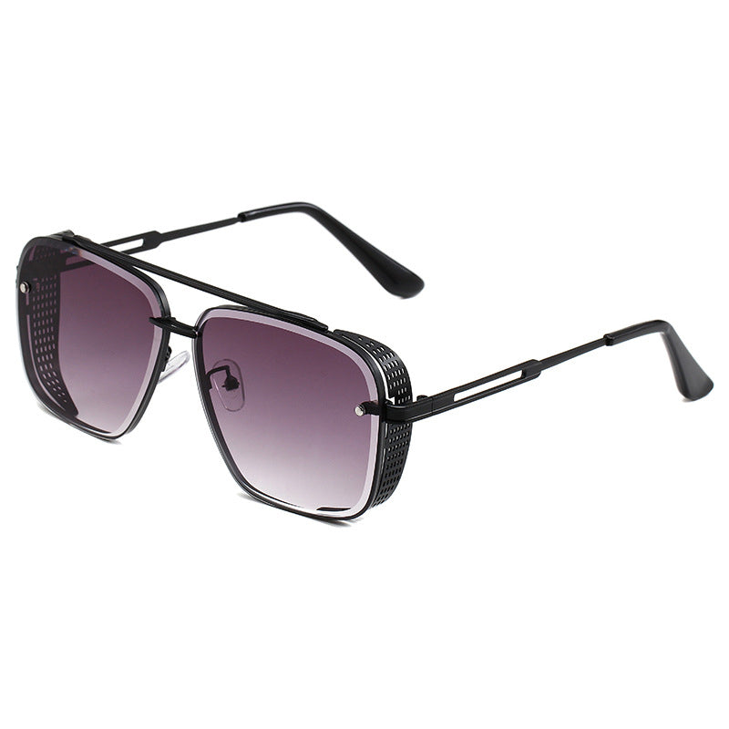 🕶️🔥 50 % DE RÉDUCTION – Lunettes de soleil homme rétro à double pont et monture en métal | Style aviateur classique, alliage résistant, protection UV400, look intemporel ✨