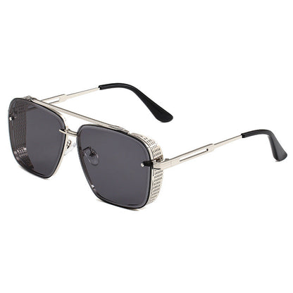 🕶️🔥 50 % DE RÉDUCTION – Lunettes de soleil homme rétro à double pont et monture en métal | Style aviateur classique, alliage résistant, protection UV400, look intemporel ✨