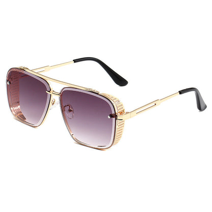 🕶️🔥 50 % DE RÉDUCTION – Lunettes de soleil homme rétro à double pont et monture en métal | Style aviateur classique, alliage résistant, protection UV400, look intemporel ✨