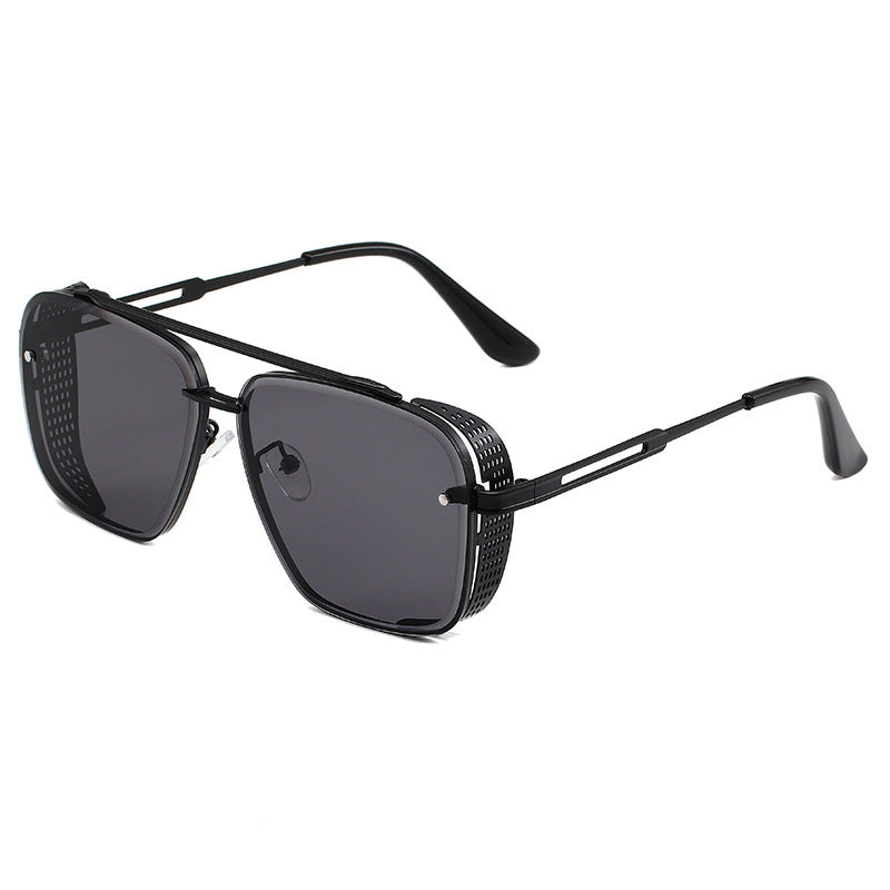 🕶️🔥 50 % DE RÉDUCTION – Lunettes de soleil homme rétro à double pont et monture en métal | Style aviateur classique, alliage résistant, protection UV400, look intemporel ✨