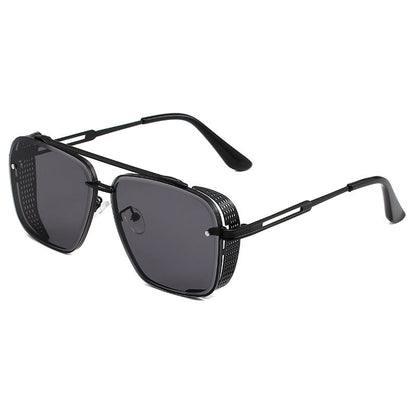 🕶️🔥 50 % DE RÉDUCTION – Lunettes de soleil homme rétro à double pont et monture en métal | Style aviateur classique, alliage résistant, protection UV400, look intemporel ✨