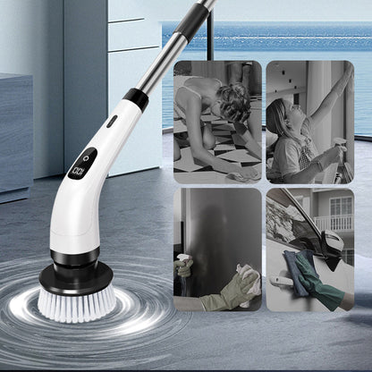 💪🧽 Moitié prix ! Kit de brosses de nettoyage électriques 8 en 1 – 8 têtes de brosse interchangeables, moteur à couple élevé, 2 vitesses, nettoyage en profondeur de la salle de bain et de la cuisine 🚿🍳