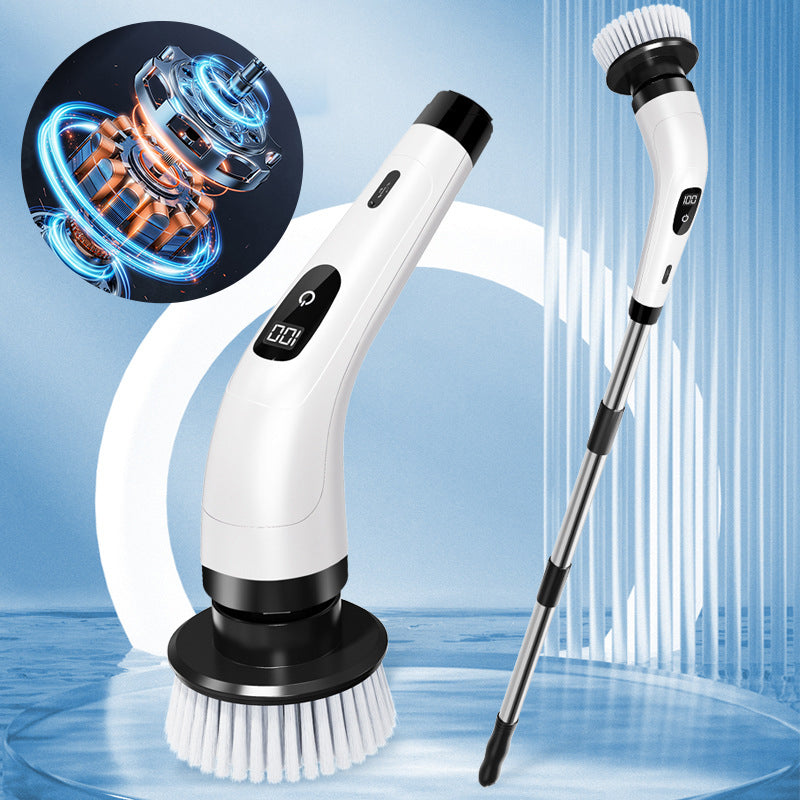 💪🧽 Moitié prix ! Kit de brosses de nettoyage électriques 8 en 1 – 8 têtes de brosse interchangeables, moteur à couple élevé, 2 vitesses, nettoyage en profondeur de la salle de bain et de la cuisine 🚿🍳