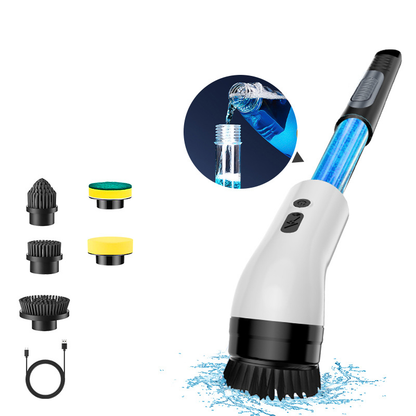 💪🧽 Moitié prix ! Kit de brosses de nettoyage électriques 8 en 1 – 8 têtes de brosse interchangeables, moteur à couple élevé, 2 vitesses, nettoyage en profondeur de la salle de bain et de la cuisine 🚿🍳
