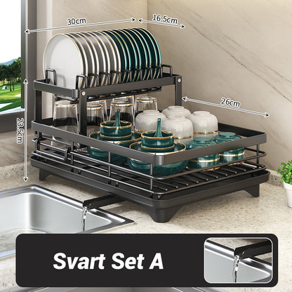 🔥50% Off Now！🧺Two-tier dish rack for the kitche