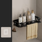 📢📢50% OFF !! ⏰Drill-Free Bathroom Shelf – Strong Adhesive & Drainage – Waterproof Storage Rack ✨