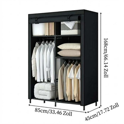 🔥📦 LAST DAY 50% OFF! Portable Non-Woven Fabric Wardrobe – Easy Assembly, Steel Frame, 3 Sizes – Perfect for Bedroom & Dressing Room 🏠✨