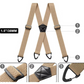 👔✅ 50% OFF! Men's X-Back Suspenders with Hook Clips – Adjustable & Heavy-Duty