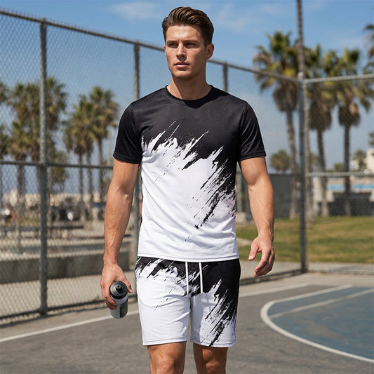 👕 LIMITED-TIME 50% OFF! 💥 Men's Summer Dynamic Print Casual Set – 3D Brushstroke, Soft Fabric, Ergonomic Fit ✨