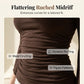 👗 LIMITED-TIME 50% OFF! ✨ Women's Off-the-Shoulder Halter Neck Top – Ring Detail, Ruched Waist, Batwing Sleeves 🌸