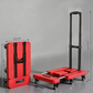 Foldable Utility Cart with Telescopic Handle and Smooth Wheels