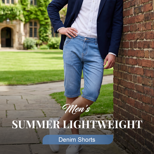 Men's Summer Lightweight Denim Shorts