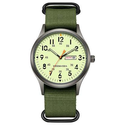 Men's Quartz Watch with Luminous Display