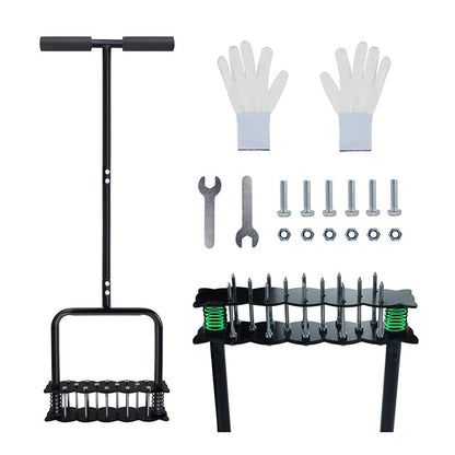 🌱 Healthier Lawn, Less Effort – Foot-Pedal Coring Aerator for Compacted Soil. 50% Off. UK Stock