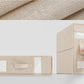 🛏️ 50% OFF! ✨ Foldable Bed Sheet Set Organizer – Holds Queen/King Sheets, Duvet Cover & 2 Pillowcases – See-Through Window, Sturdy Zipper & Space-Saving Foldable Design 🧺