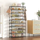 🏠✨50% OFF! 👠🗄️ 10-Tier Vertical Shoe Rack Organizer – Space-Saving Design, Large Capacity & Bonus Side Hooks. Over 14,291 Tidy Homes and Counting!✨