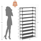 🏠✨50% OFF! 👠🗄️ 10-Tier Vertical Shoe Rack Organizer – Space-Saving Design, Large Capacity & Bonus Side Hooks. Over 14,291 Tidy Homes and Counting!✨