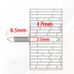 🥾Hardware Carbon Steel Nails – Diamond Head, Strong Penetration – Electroplated, Rust-Resistant – 50PCS with Tools – Easy Install! 🛡️💨