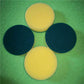 Double-Sided Round Sponge Scrubber for Kitchen