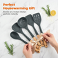 🍳🥄 50% OFF! 🌿🔥 Complete Silicone Kitchen Utensil Set – Non-Stick, Heat-Resistant & Ergonomic Wooden Handles. 1,564 Happy Customers! ✅