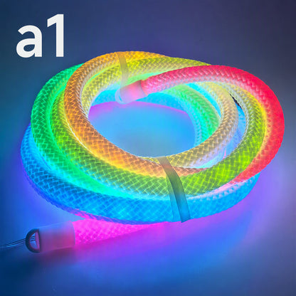 📢📢50% OFF !! ⏰Dragon Scale Woven LED Neon Rope Light