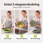 ⏳Time-Limited Special ⏰🥗 Careluxpro 3-Piece Collapsible Colander Set – With Draining Base, Space Saving, For Fruit Veggies Pasta 🧺