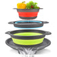 ⏳Time-Limited Special ⏰🥗 Careluxpro 3-Piece Collapsible Colander Set – With Draining Base, Space Saving, For Fruit Veggies Pasta 🧺
