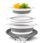 ⏳Time-Limited Special ⏰🥗 Careluxpro 3-Piece Collapsible Colander Set – With Draining Base, Space Saving, For Fruit Veggies Pasta 🧺