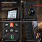 📏 Laser Rangefinder: 40-100m, Optical Focus, Dual-Level Calibration, 6 Modes, Stores 30 Measurements