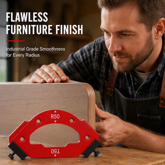 🔨   50% OFF! ✨ Woodworking Router Template Round Corner Jig – Anti-Slip, Precise 🛠️