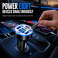 🚗40W 8 in 1 Fast Car Adapter with Digital Voltage Display 4 USB and 4 PD Ports⚡️