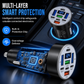 🚗40W 8 in 1 Fast Car Adapter with Digital Voltage Display 4 USB and 4 PD Ports⚡️