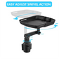 🚗 50% OFF NOW! 🍔 Car Cup Holder Tray – 360° Swivel, Extendable Surface & Phone Slot – Tool-Free Install 💪